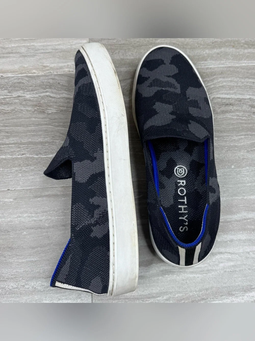 Rothy's The Original Slip-On Sneakers in Camouflage Womens 8.5